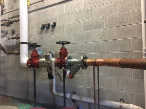 RPZ backflow prevention device